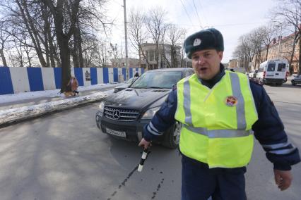 Сотрудники гибдд Калининграда проводят акцию трезвый водитель.