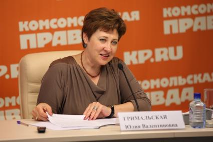 ИД `Комсомольская правда`. Руководитель Департамента семейной и молодежной политики Москвы Юлия Гримальская