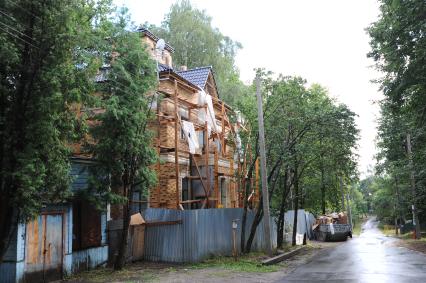 Солнечногорский район. Незаконно построенный жилой дом.