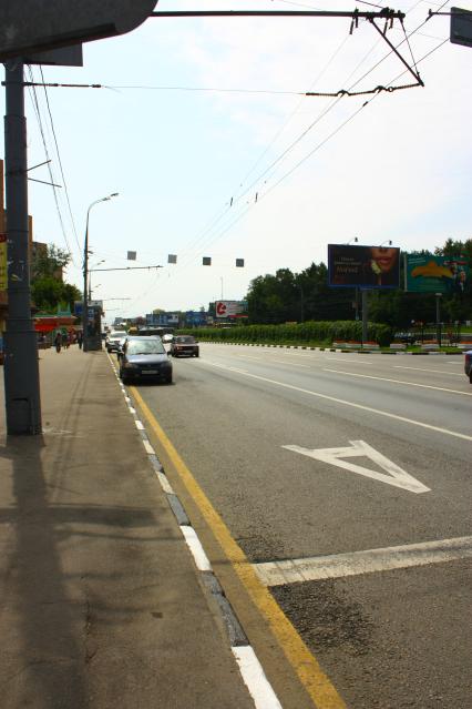 Выделенная полоса для городского транспорта.