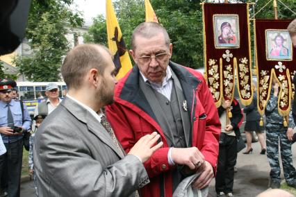 Актер и режиссер Валерий Золотухин на открытие памятника Петру и Февронье в Ярославле.