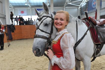 Пресс показ новой программы Кремлёвской школы верховой езды, специально подготовленной для выступления  на конном турнире `Horses&Dreams`.