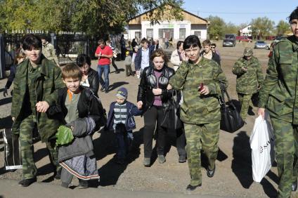 Оренбургская область. Донгузский испытательный военый полигон, где произошел взрыв боеприпасов.