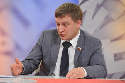Телевидение `Комсомольская правда`. На снимке: депутат Государственной думы РФ Илья Корсунов.