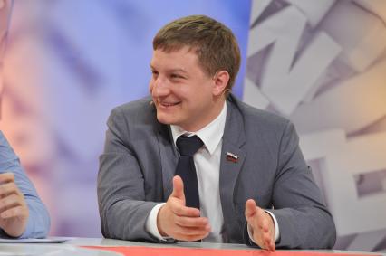 Телевидение `Комсомольская правда`. На снимке: депутат Государственной думы РФ Илья Корсунов.