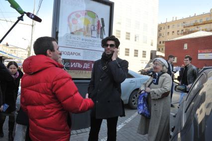 Тверской суд. На снимке: танцор Николай Цискаридзе, в качестве истца в отношении руководства Большого театра, после слушаний в Тверском суде. Цискаридзе требует отменить дисциплинарные взыскания в виде выговоров, наложенные на него руководством театра.