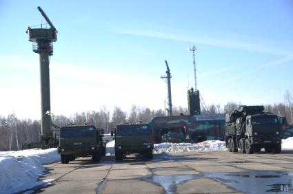 Воинская часть ПВО и воздушно-космической обороны. На снимке: самоходный зенитный ракетно-пушечный комплекс (ЗРПК) `Панцирь-С1`.