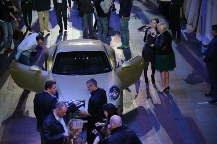 ГУМ. Вечеринка Porsche Night в честь 50-летия модели 911. На снимке: автомобиль Porsche.