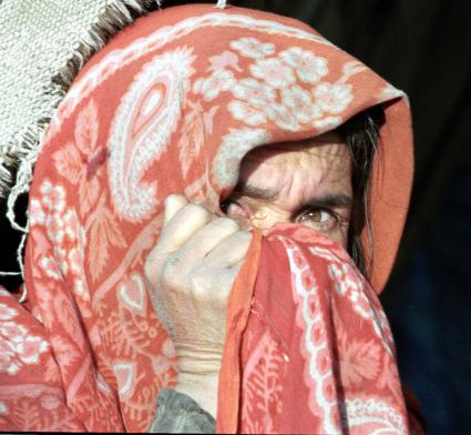 Афганистан. Кундуз. Гражданская война с 2001 года - война НАТО. На снимке: лагерь беженцев.