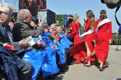 Полигон Алабино. Репетиция парада Победы. На снимке: ветераны.