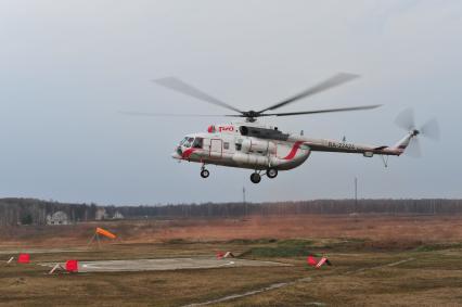 Полигон 106 Гвардейской воздушно-десантной дивизии. На снимке: вертолет `РЖД`