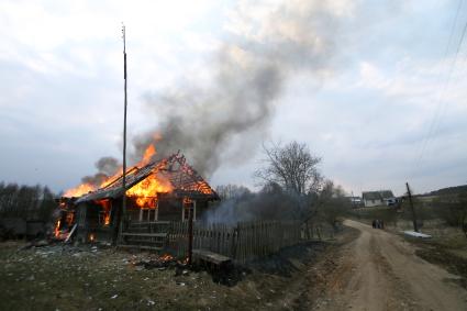 Пожар в частном доме