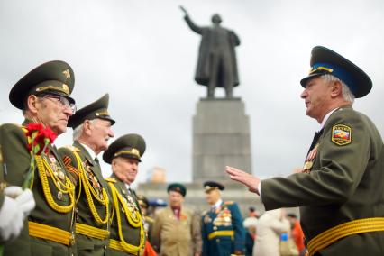 Празднование Дня Победы в Екатеринбурге. На снимке: ветераны.