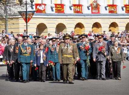 Празднование Дня Победы в Ярославле. На снимке: ветераны.