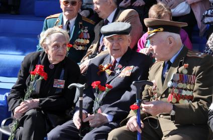 Празднование Дня Победы в Ярославле. На снимке: ветераны.