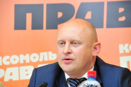 Пресс-центр ИД `Комсомольская правда`. Тема: `Селигер – 2013: каким он будет?.` На снимке: руководитель Федерального агентства по делам молодежи (Росмолодежи) Сергей Белоконев.