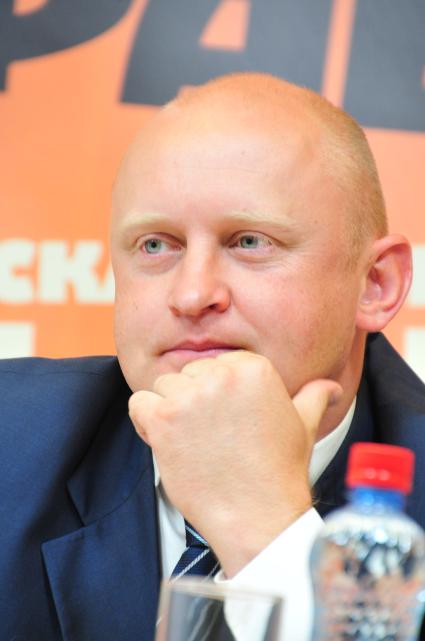 Пресс-центр ИД `Комсомольская правда`. Тема: `Селигер – 2013: каким он будет?.` На снимке: руководитель Федерального агентства по делам молодежи (Росмолодежи) Сергей Белоконев.