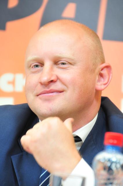 Пресс-центр ИД `Комсомольская правда`. Тема: `Селигер – 2013: каким он будет?.` На снимке: руководитель Федерального агентства по делам молодежи (Росмолодежи) Сергей Белоконев.