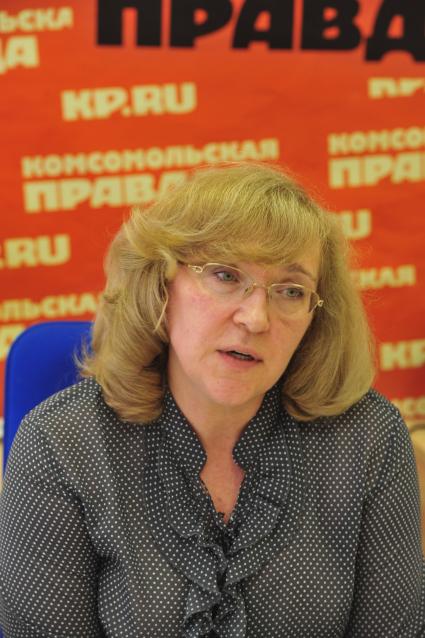 Пресс-центр ИД `Комсомольская правда`. Тема: `Создание центров сертификации квалификаций: проблемы и перспективы `. На снимке: директор образовательных программ `Роснано` Наталья Яблонскене.
