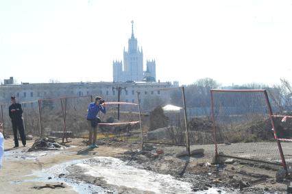 Москомархитектура объявила международный конкурс на ландшафтно-архитектурную концепцию парка `Зарядье`. На снимке: фотограф.