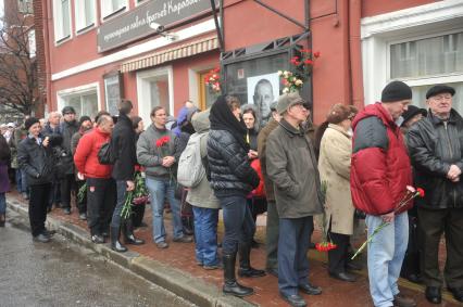 Театр на Таганке. Траурная церемония прощания с актером Валерием Золотухиным.