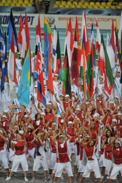 СК \"Лужники\".  Церемония открытия чемпионата мира по легкой атлетике 2013.