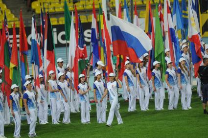 СК \"Лужники\".  Церемония открытия чемпионата мира по легкой атлетике 2013.