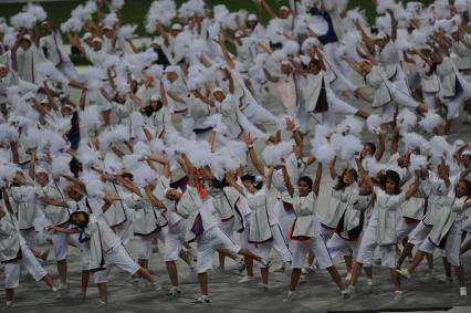 СК \"Лужники\".  Церемония открытия чемпионата мира по легкой атлетике 2013.