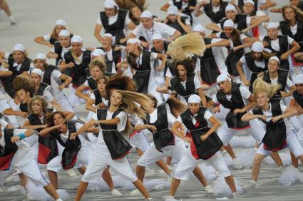 СК \"Лужники\".  Церемония открытия чемпионата мира по легкой атлетике 2013.