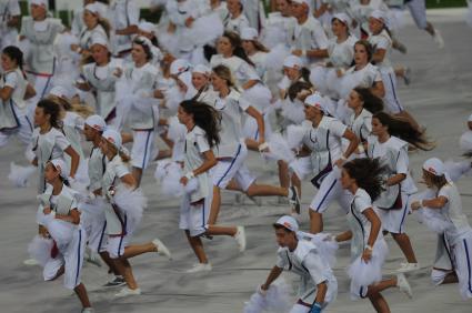 СК \"Лужники\".  Церемония открытия чемпионата мира по легкой атлетике 2013.