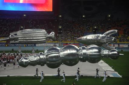 СК \"Лужники\". Церемония открытия чемпионата мира по легкой атлетике 2013.