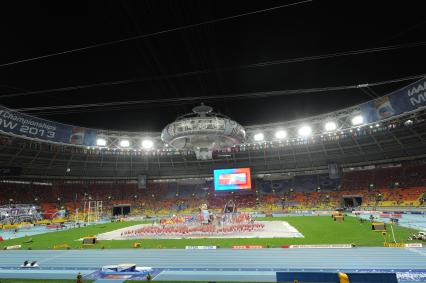 СК \"Лужники\".  Церемония открытия чемпионата мира по легкой атлетике 2013.