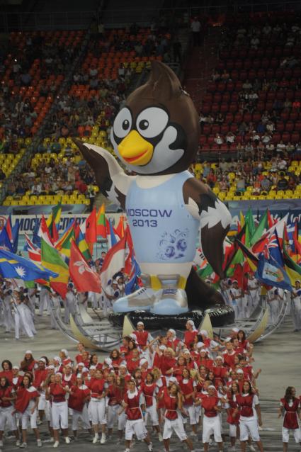 СК \"Лужники\".  Церемония открытия чемпионата мира по легкой атлетике 2013.