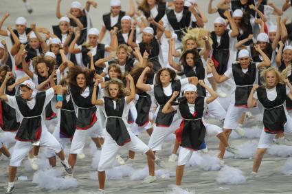 СК \"Лужники\".  Церемония открытия чемпионата мира по легкой атлетике 2013.