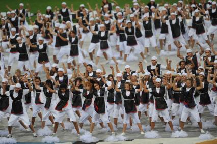 СК \"Лужники\".  Церемония открытия чемпионата мира по легкой атлетике 2013.