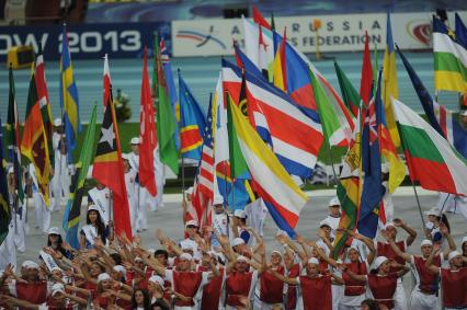 СК \"Лужники\".  Церемония открытия чемпионата мира по легкой атлетике 2013.