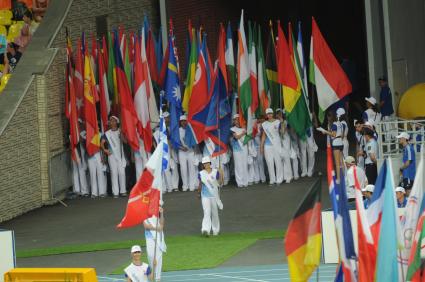 СК \"Лужники\".  Церемония открытия чемпионата мира по легкой атлетике 2013.