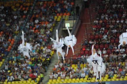 СК \"Лужники\".  Церемония открытия чемпионата мира по легкой атлетике 2013.