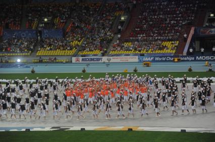 СК \"Лужники\".  Церемония открытия чемпионата мира по легкой атлетике 2013.