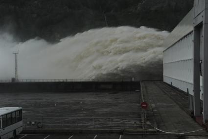 Наводнение в Приамурье. На снимке: водохранилище Зейской ГЭС.