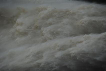 Наводнение в Приамурье. На снимке: водохранилище Зейской ГЭС.