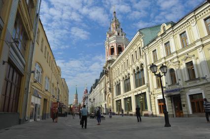 Виды Москвы. Никольская улица.