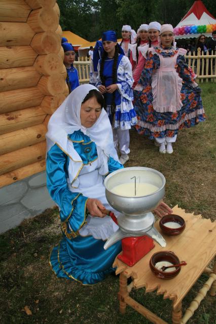 Праздник Сабантуй. На снимке: этнографический музей под открытым небом.