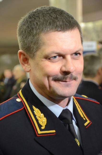 Заседание коллегии Главного управления МВД по городу Москве. На снимке: начальник ГУ МВД России по г. Москве Анатолий Якунин