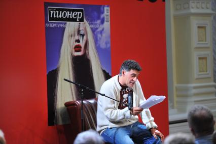 ГУМ. Пионерские чтения журнала `Русский пионер`. На снимке: режиссер Тигран Кеосаян