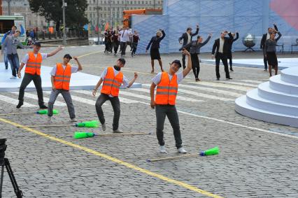 День города Москвы 2013. Праздничные мероприятия, посвященные 866-ой годовщины со дня основания Москвы на Красной площади.