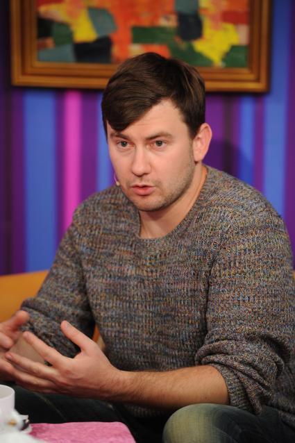 Телевидение `Комсомольская правда`. На снимке: писатель Дмитрий Глуховский.
