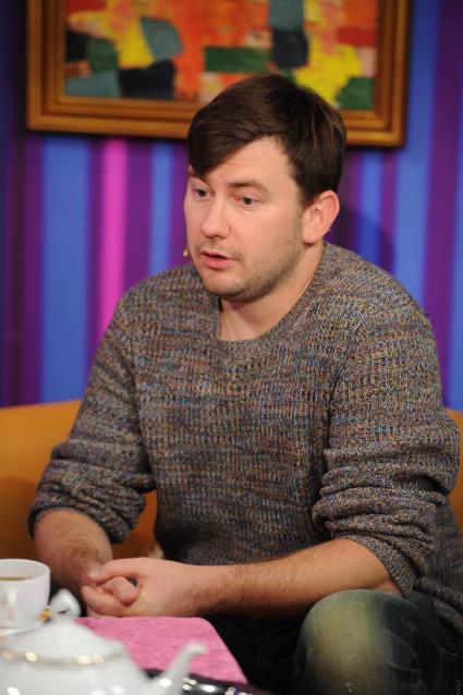 Телевидение `Комсомольская правда`. На снимке: писатель Дмитрий Глуховский.