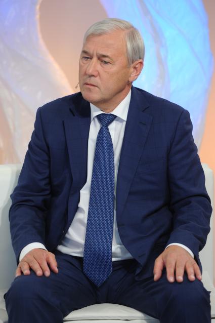 Телевидение `Комсомольская правда`. На снимке: депутат Государственной думы РФ, президент ассоциации региональных банков РФ Анатолий Аксаков.