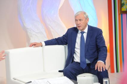 Телевидение `Комсомольская правда`. На снимке: депутат Государственной думы РФ, президент ассоциации региональных банков РФ Анатолий Аксаков.